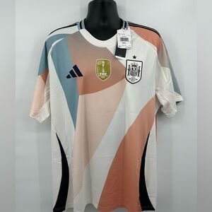 NWT Adidas RFEF Spain Women’s National Team 25/26 Soccer Jersey Men’s size 2XL.